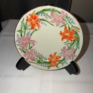 Day Lily by Suzanne Clee. Flower Blossom Desert Plate